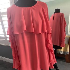 Ann Taylor, large Dark pink/ orange top.